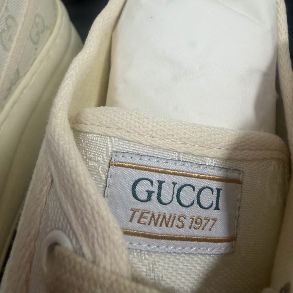 Gucci GG Treck 1977 Tennis Canvas Platform Low Top Trainer - Picture 4 of 11